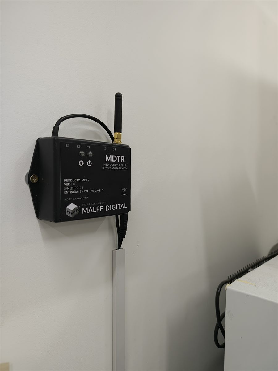 Equipo MDTR de MALFF DIGITAL — medidor digital de temperatura remoto